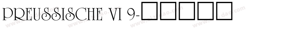 preussische vi 9字体转换
